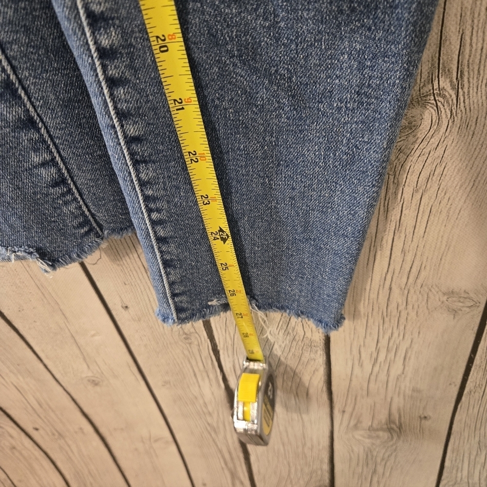 Mother High Waisted Looker Ankle Fray in Shoot To Thrill Size 24 - Picture 10 of 10